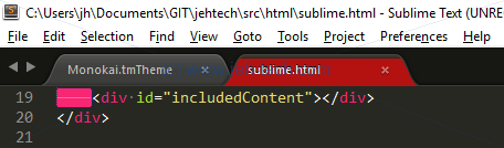 Sublime Text With Tab Colour Changed